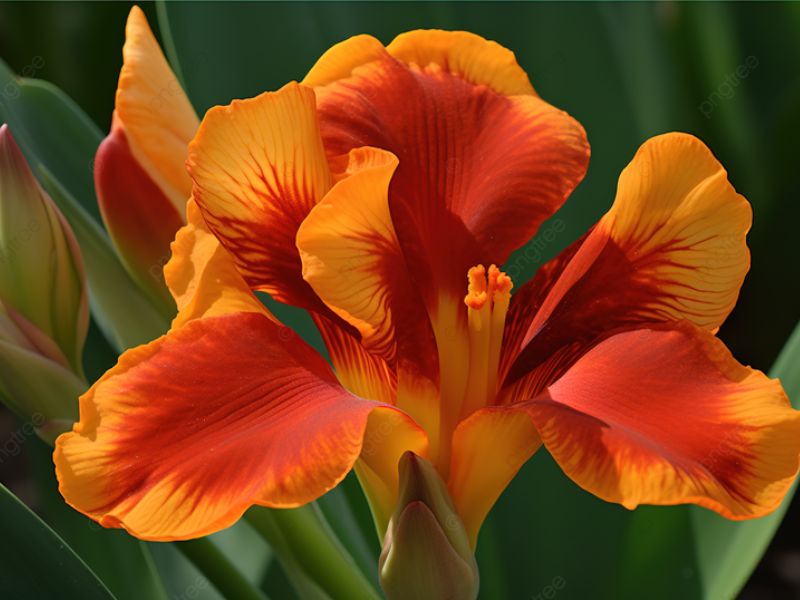 Hoa iris màu cam